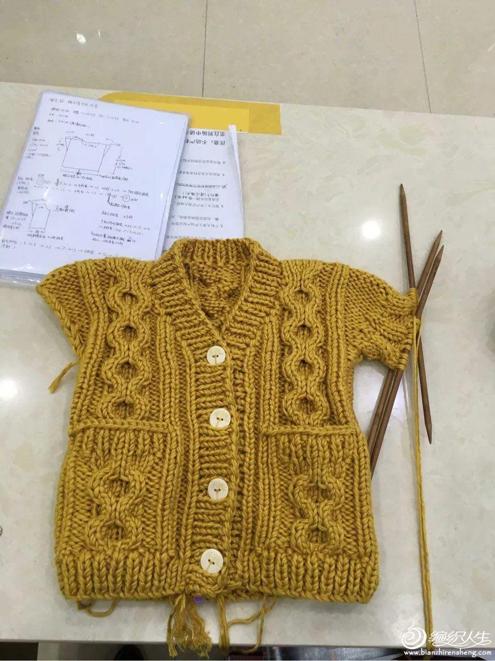 织短款棒针毛衣粗线宽松版女,粗棒针儿童新款毛衣女