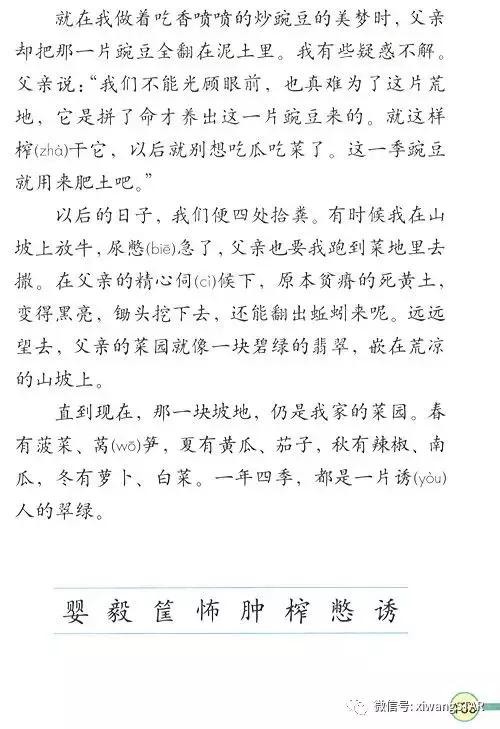 寒假预习复习人教版资料,四年级下册语文书电子版预习