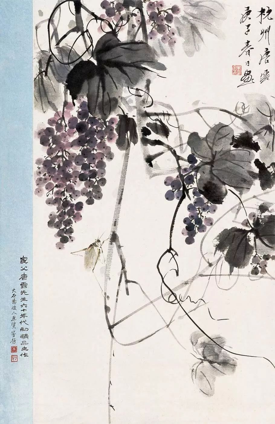 唐云早期花鸟作品欣赏,唐云先生花鸟条幅全集