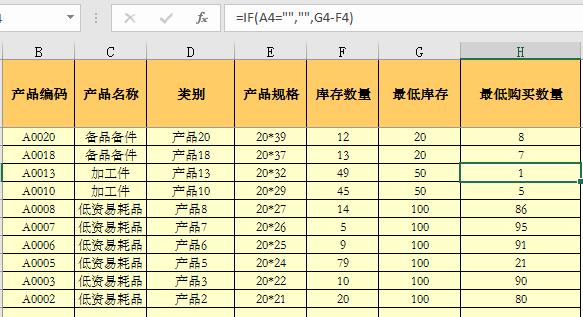 简单库存自动管理表格,自动库存管理系统一键入库
