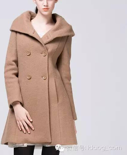 秋冬流行大衣女中长款毛呢外套 (中长款毛呢外套双排扣呢大衣图片)