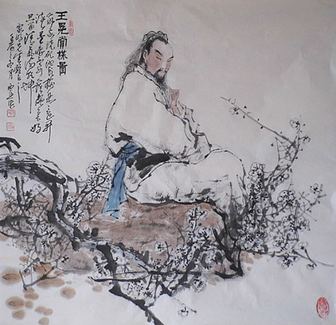 大画家王冕名片,画家王冕的代表作品