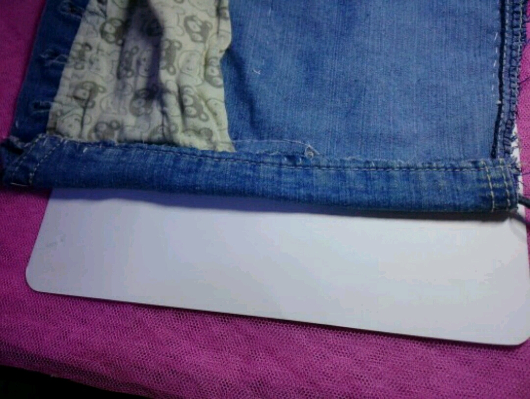 最简单的牛仔收纳袋,废物利用自制挂墙收纳袋