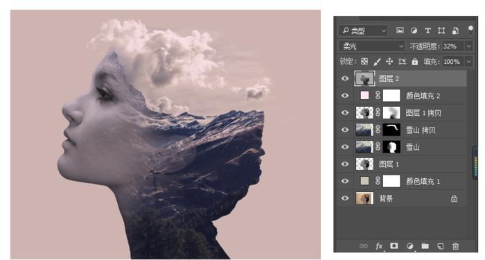 ps怎么制作双重曝光,ps基础教程视频双重曝光简单方法