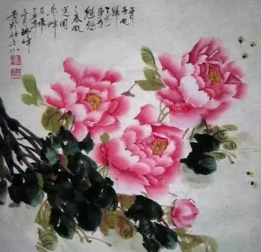 果果小写意牡丹画法教学视频,王绣写意牡丹画法零基础视频