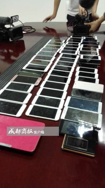 被偷手机80余部,180部手机被盗