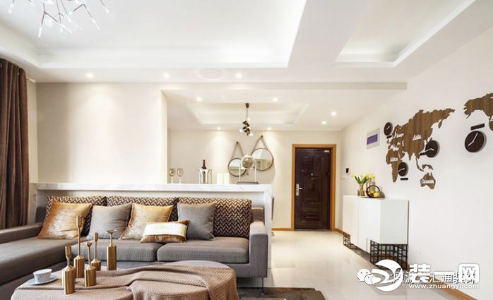 太原太化蓝月湾138平米现代港式风三居室装修案例