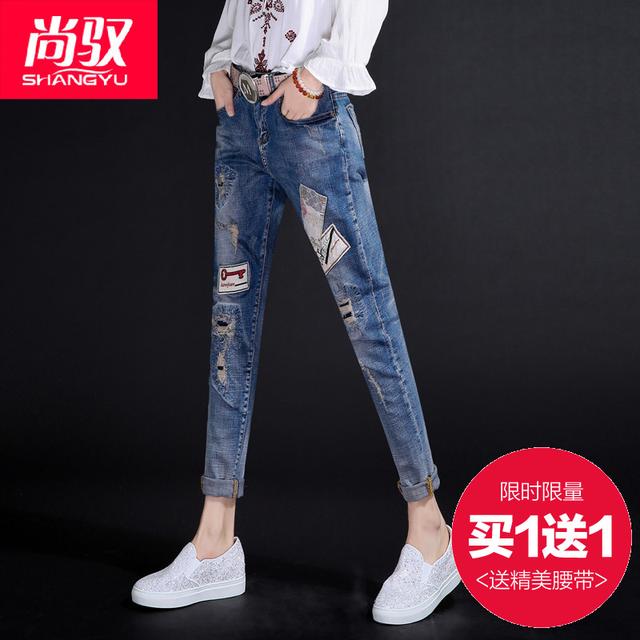 潮流穿搭夏日牛仔裤的清凉穿搭,修身牛仔裤夏季慵懒搭配