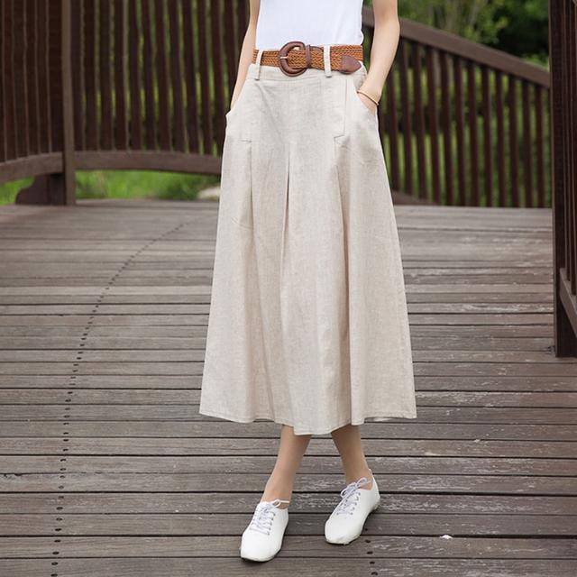 夏日必备亚麻裙,慵懒风亚麻裙