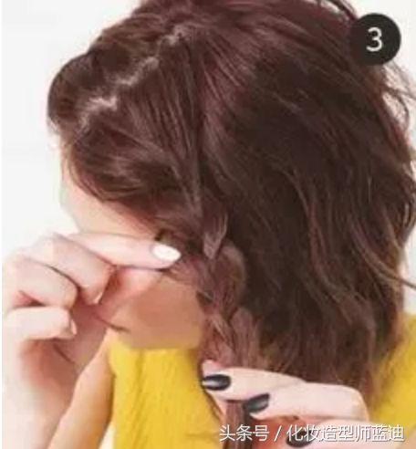 不伤头发且好看的简单编发教程,不想披头散发教你一招显年轻编发