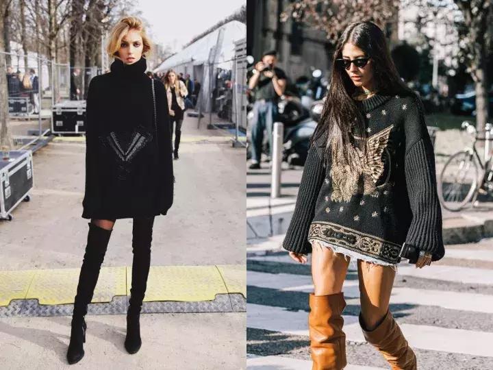 显瘦秋季针织衫时髦,针织衫怎么穿出高街感