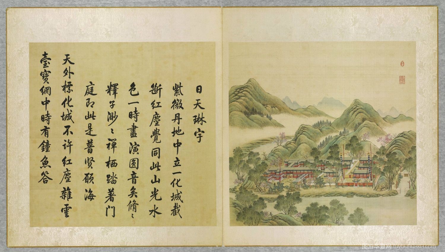 圆明园各个景点的复原图,图游华夏