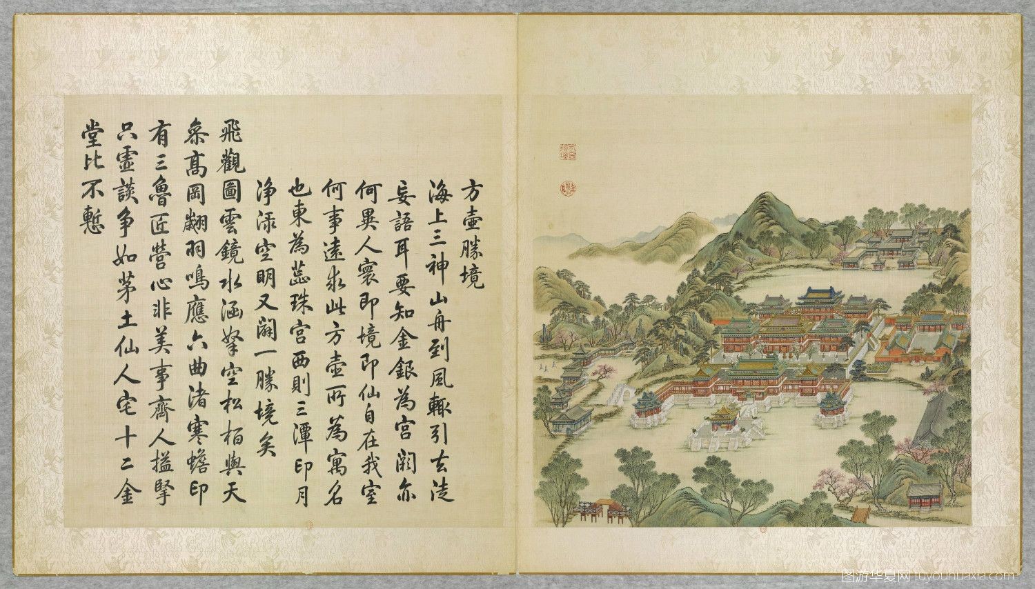 圆明园各个景点的复原图,图游华夏