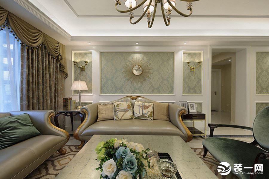 棕榈泉顶级独栋软装设计简约雅致,法式浪漫风装修全屋