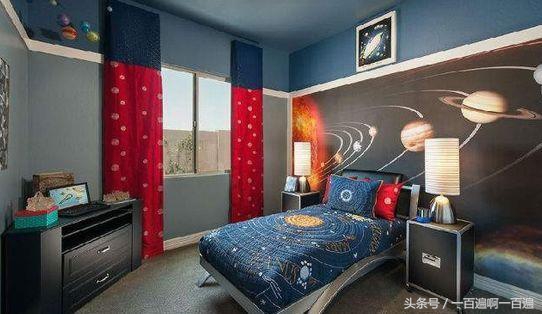 男孩房装修设计高级感,男孩屋装修风格效果图