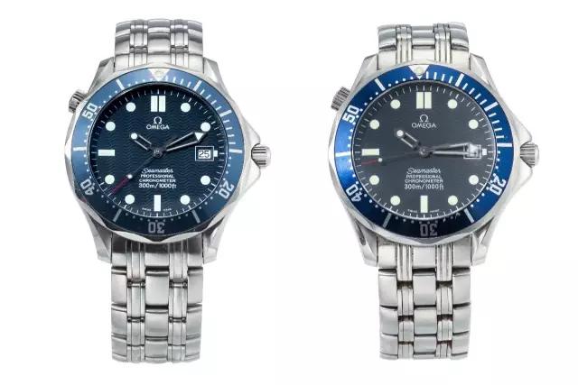 真假欧米茄海马,真假海马