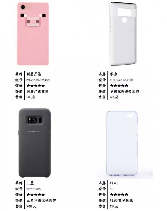 最新手机壳抽查结果,手机壳红黄黑榜测试