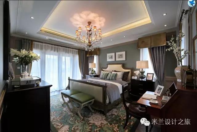 美式风格装修样板房效果图,美式装修风格样板房案例