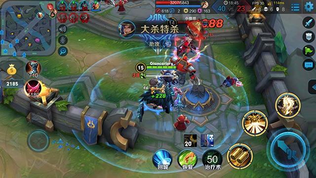 王者荣耀30fps和60fps,荣耀v8玩王者荣耀测评