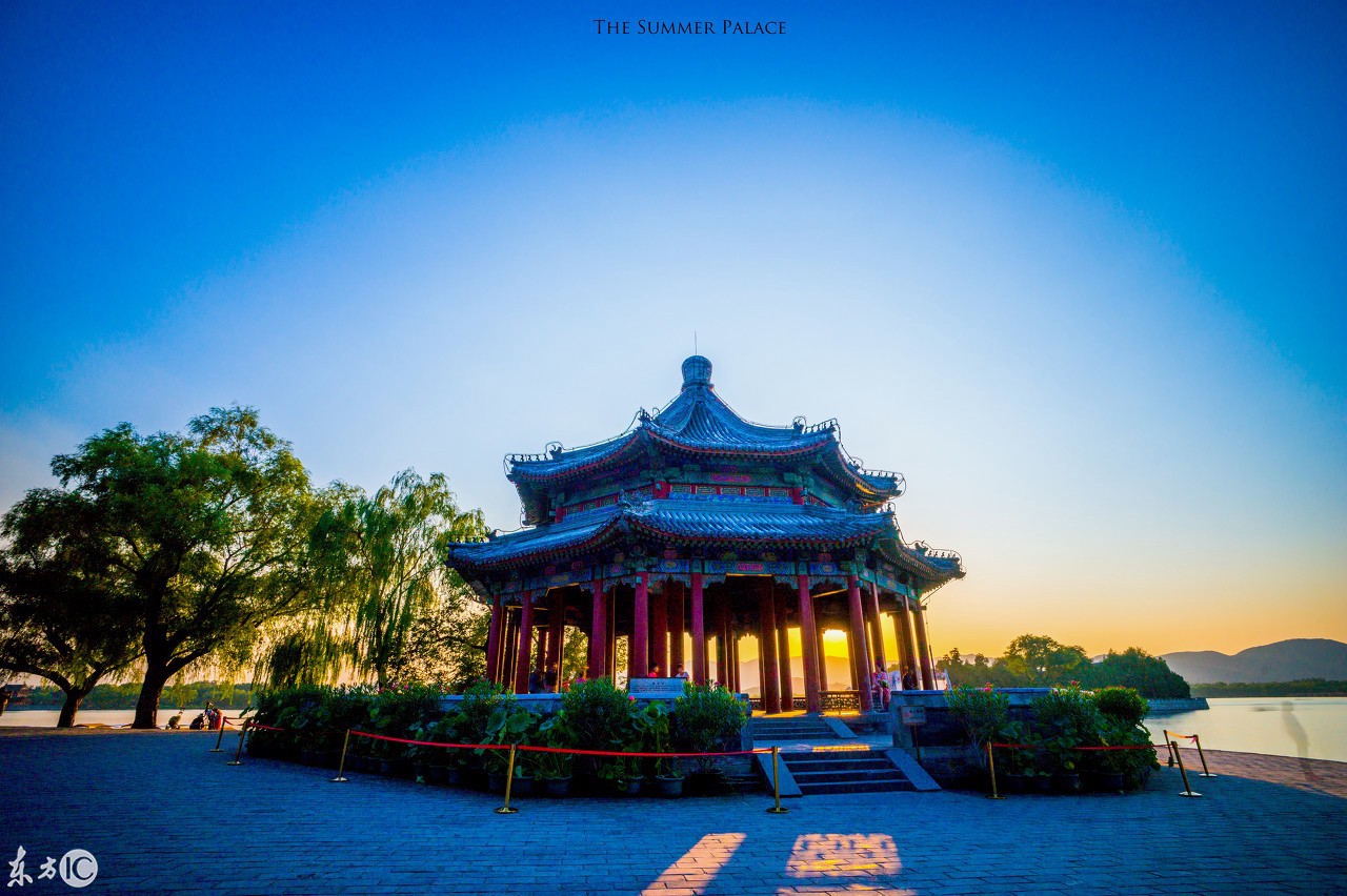 北京颐和园泛舟昆明湖,颐和园昆明湖秋景