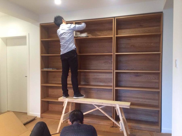 橡木书柜价格多少钱,白橡木整墙书柜价格