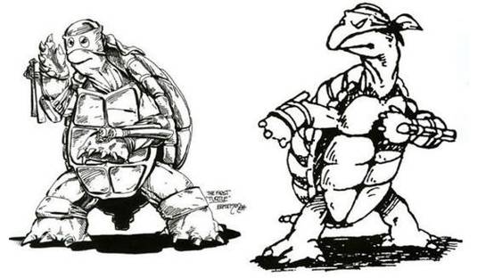 下水道的忍者神龟,闭眼的忍者神龟