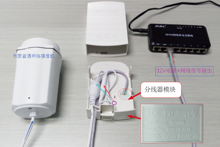监控防水电源盒12v,监控电线户外防水收纳盒