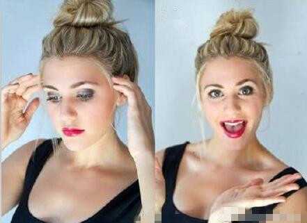 丸子头的扎法简单易学好看头发多,低丸子头简单扎法慵懒风丸子头