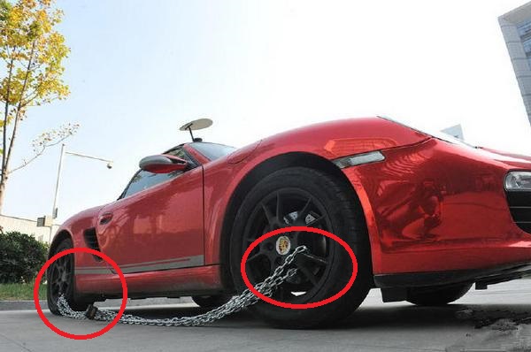 一般有几种方式锁车,你没见过的锁车方式