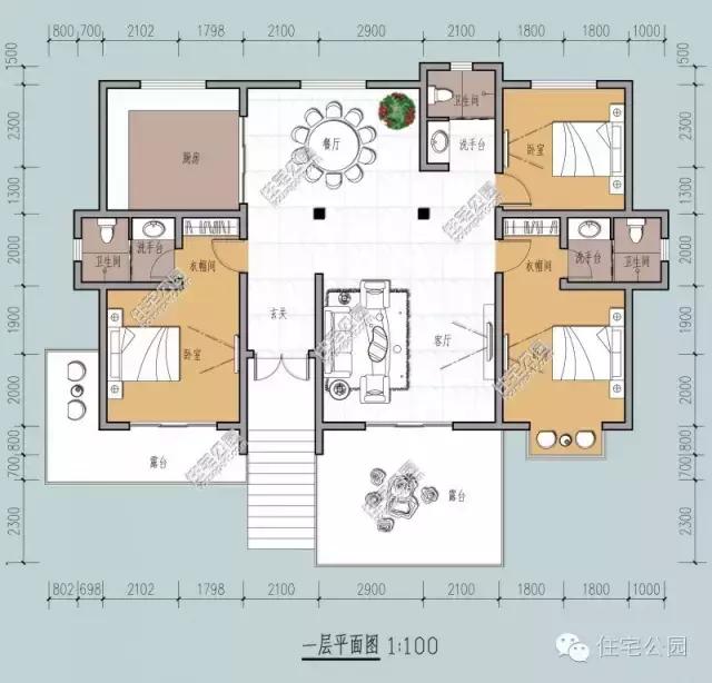 自建房20w装修中式,实用的自建小屋