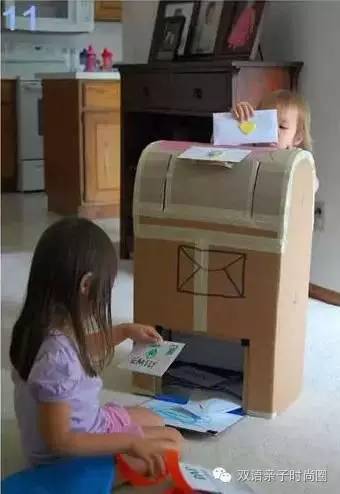 纸板益智类亲子游戏室内幼儿园,亲子纸箱游戏