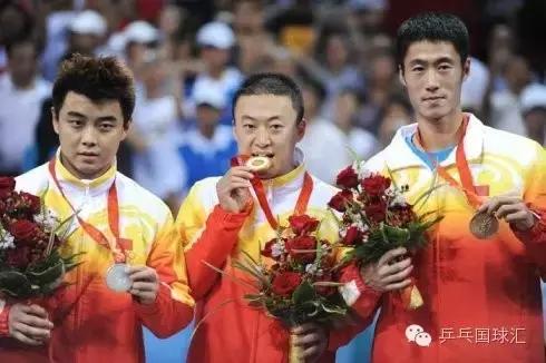 北京奥运会马琳王皓,马琳夺得奥运冠军的球拍