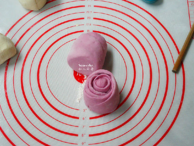 多彩馒头图片,玫瑰馒头花样