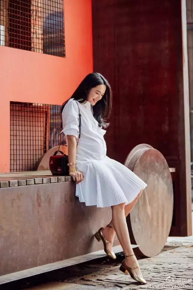 姚晨孕妈照,孕妈惊艳的图片