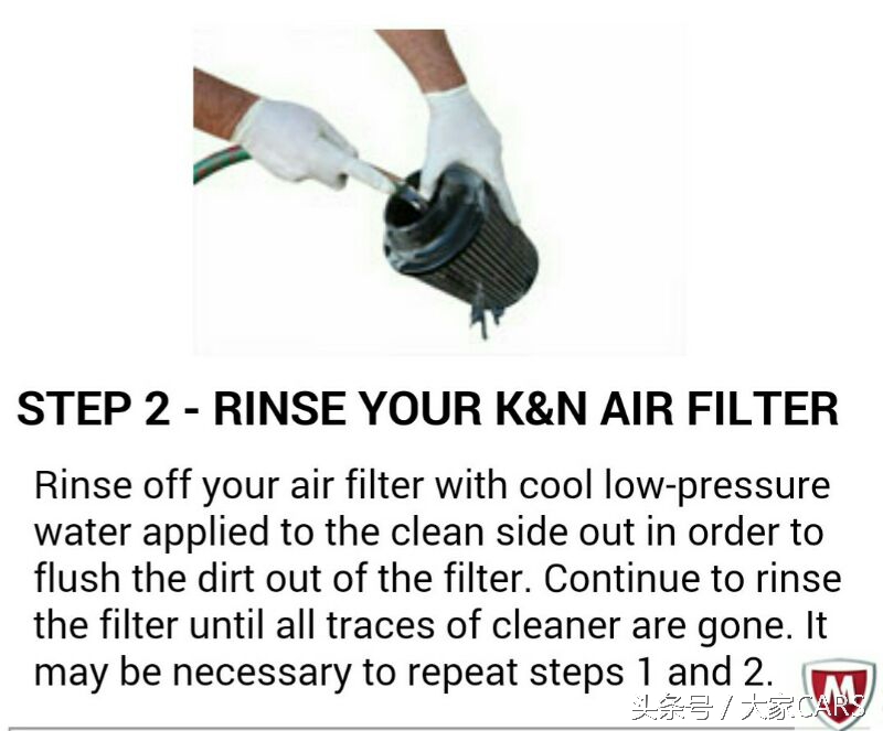 kn风格过滤效果,kn高流量空气滤芯清洗教学