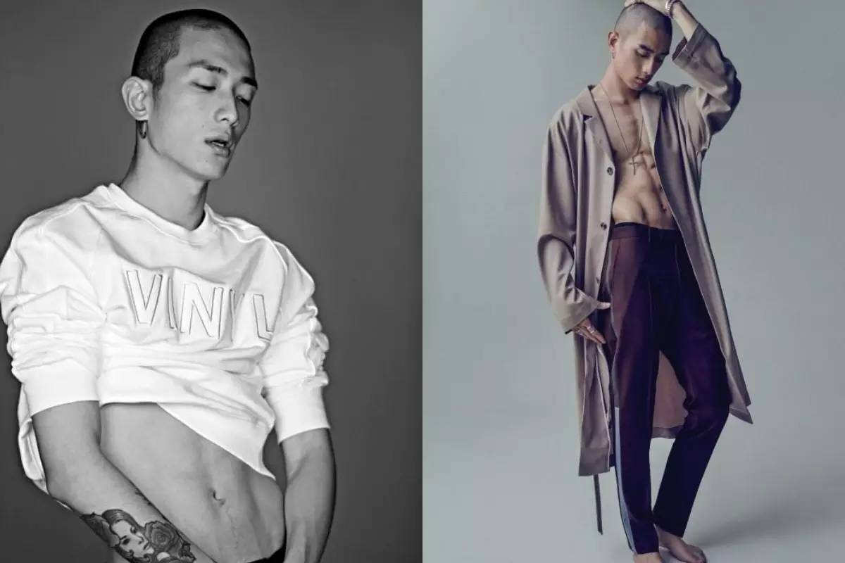 痞帅纹身寸头,寸头纹身潮男图片