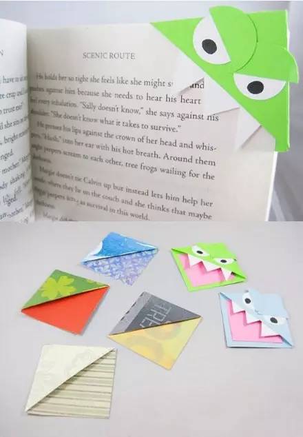 简单有趣手工折纸小书签,手工折纸简单又好看书签