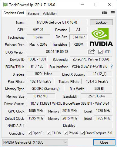 索泰1070至尊plusoc测评,索泰gtx1070至尊plus有灯光吗