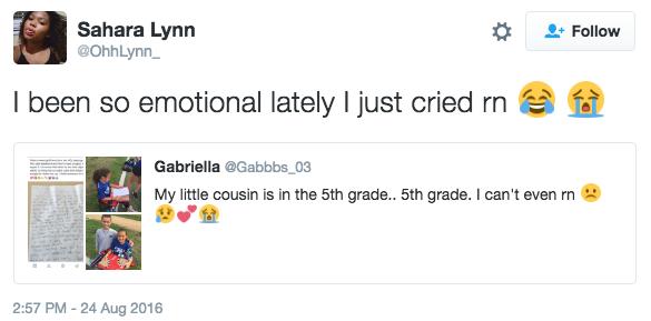 小女友运动受伤后，这名10岁小男生写了一封让众网友感动的情书