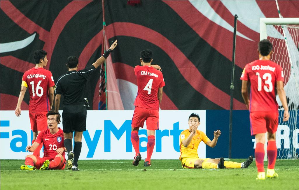 国足亚运队1-0击败韩国进球图片,u20亚洲杯国足vs韩国全场回放