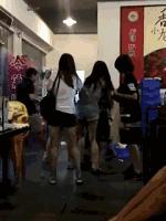 恐怖gif女生,韩国恐怖电影女孩诡异的笑图片