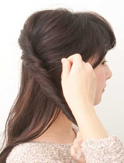 半扎发型公主头简单又好看,新娘中短发公主头半披发造型