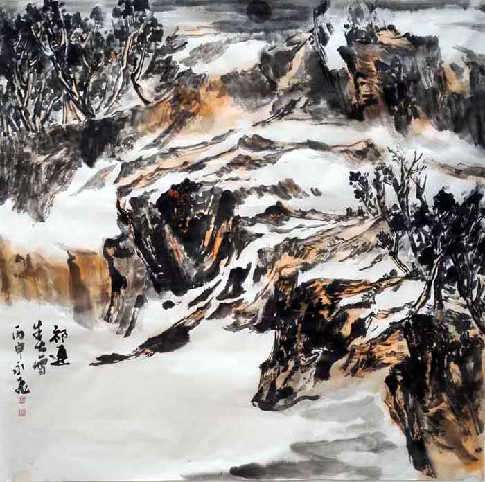 甘肃金昌市美协为苏胜才先生举办爱心助力笔会