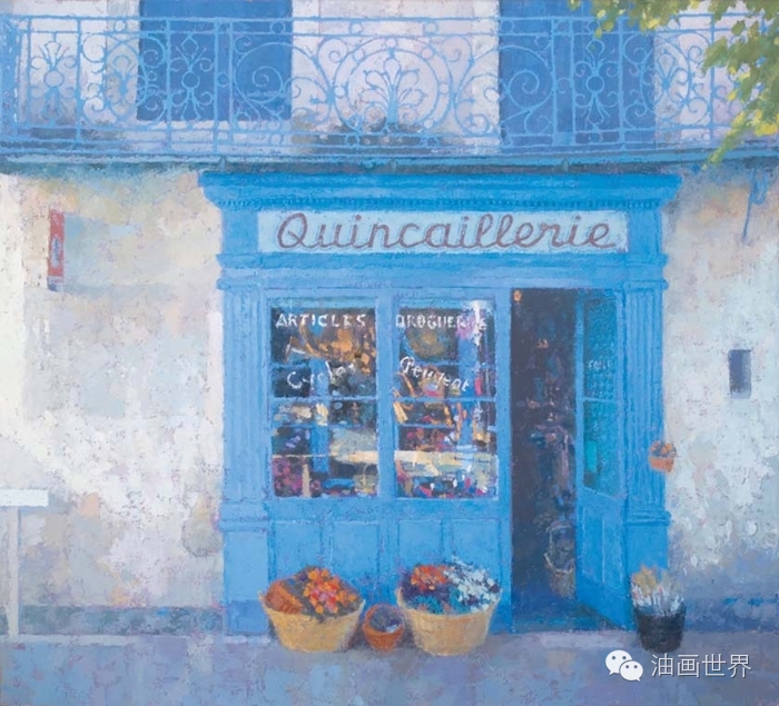 禅意山水意境油画,浓郁诗意的风景油画