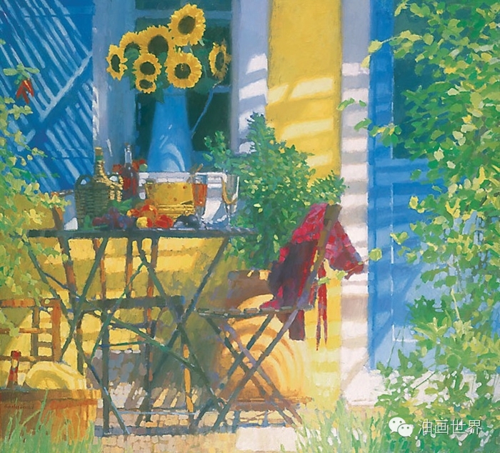 禅意山水意境油画,浓郁诗意的风景油画