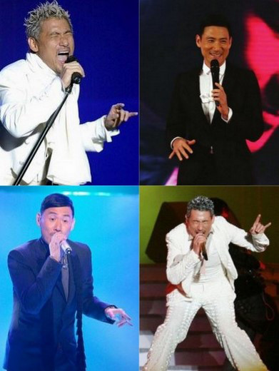 兰花指张杰张学友,每个歌手的招牌动作