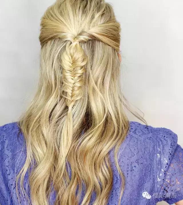 鱼尾头发型教程,简单几步轻松打造气质公主头