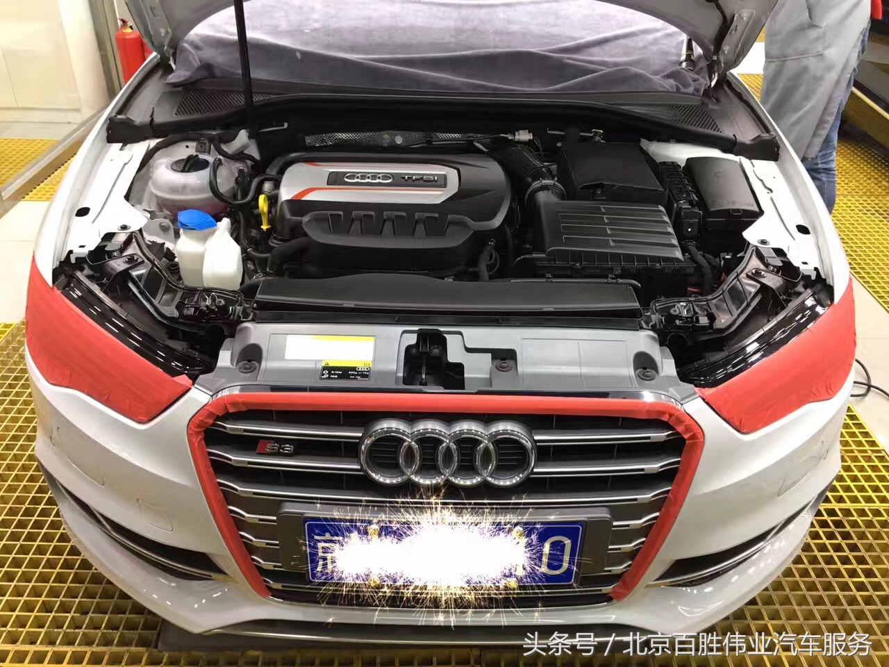 奥迪S3SONAX漆面镀晶施工过程展示