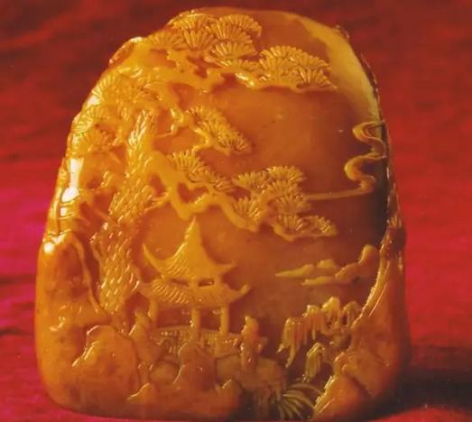 清代陪葬田黄石印章吗,清代田黄石老印章价值如何