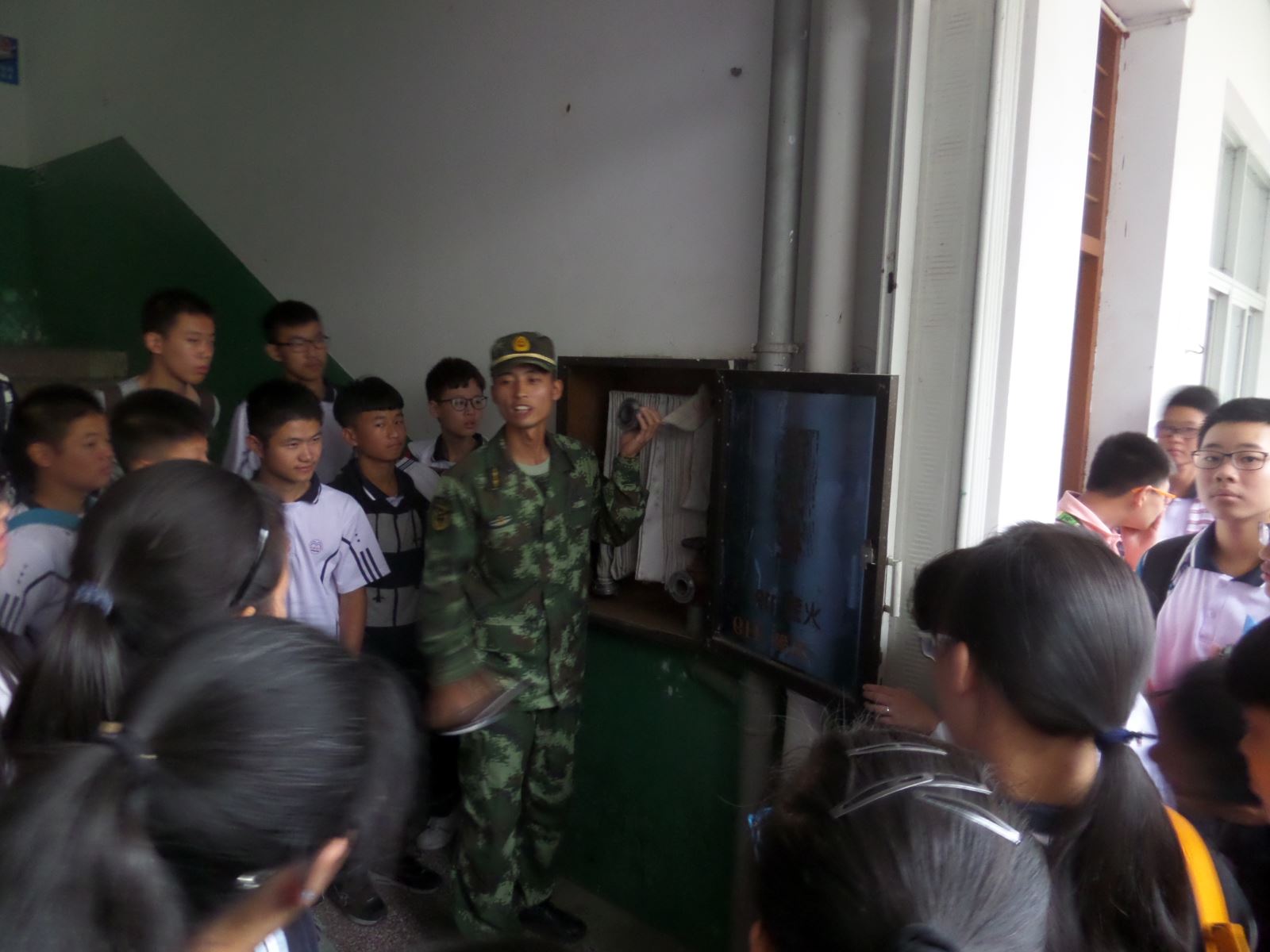 福建将乐消防,消防队走进军训